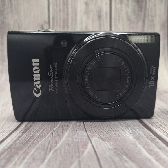 Canon PowerShot Elph 190 IS 20.0 Megapixel Digital Camera in Black 32 GB SD Card - Picture 2 of 11